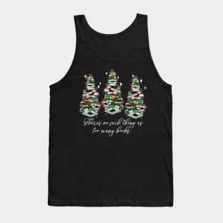 Christmas Book Trees, Librarian, Book Lovers, Love Reading Tank Top